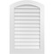 Ekena Millwork Arch Top Surface Mount PVC Gable Vent: Functional, w/ 3-1/2"W x 1"P Standard Frame, 26"W x 40"H GVPAR26X4001SF - alternate 1